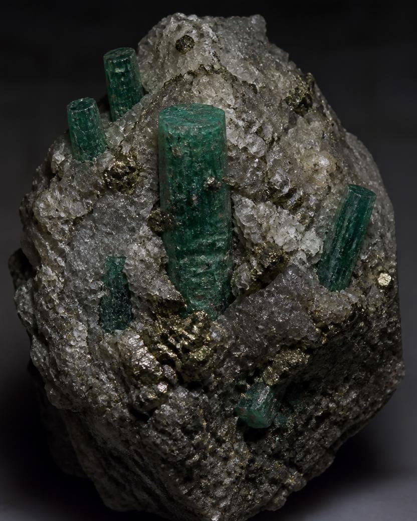 Natural rough Emerald specimen from Muzo, Colombia